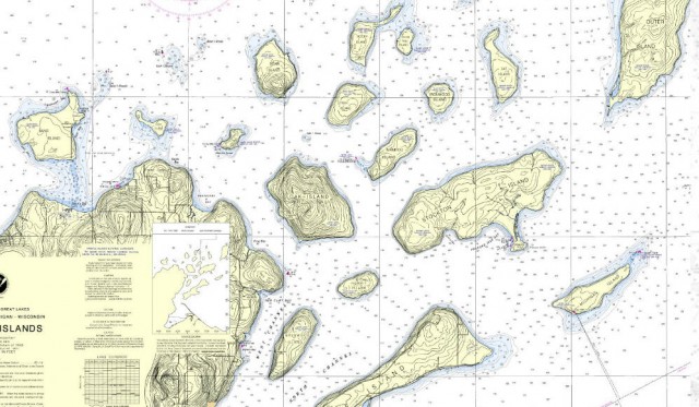 Lake Superior Depth Chart Map