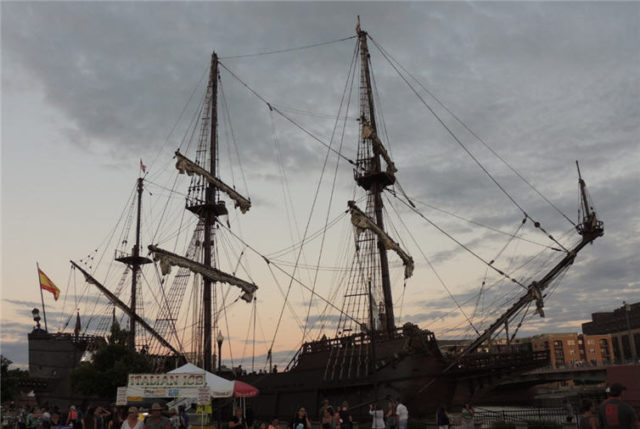 Evening Twilight, Tall Ships